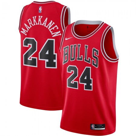 Herren NBA Chicago Bulls Trikot Lauri Markkanen 24 Nike 2020-2021 Icon Edition Swingman